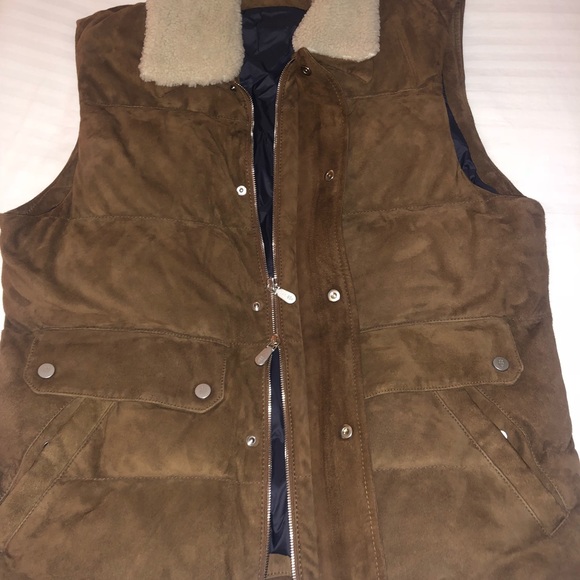 Eleventy Men's Brown Suede Vest Size 52/L - Picture 11 of 11